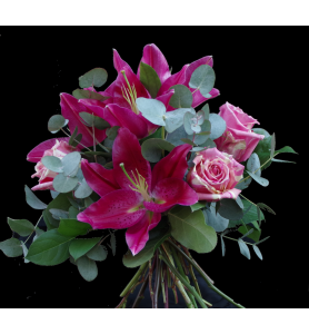 Bouquet lys rose et fiesta